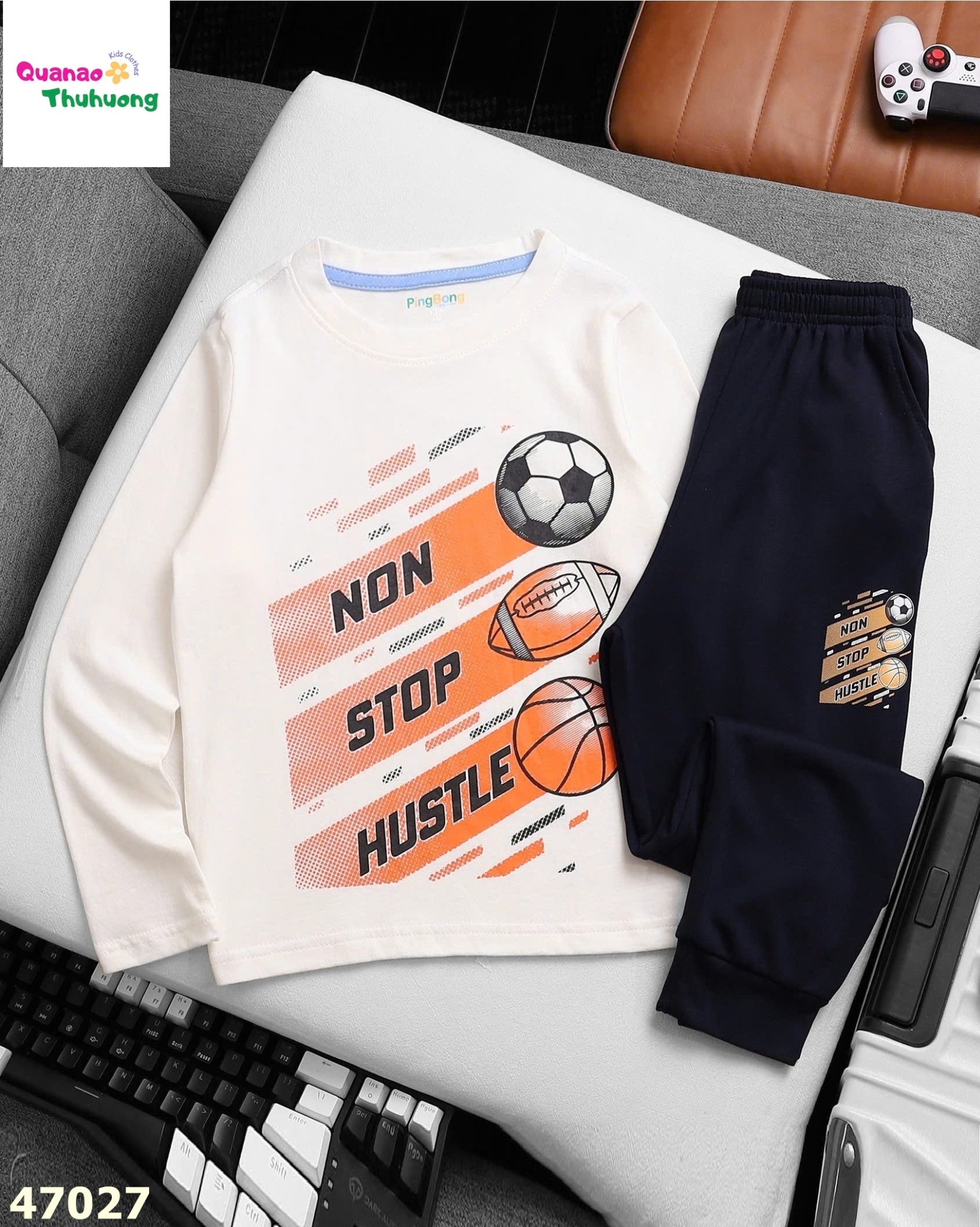 Bộ dài Pingbong trắng quả bóng