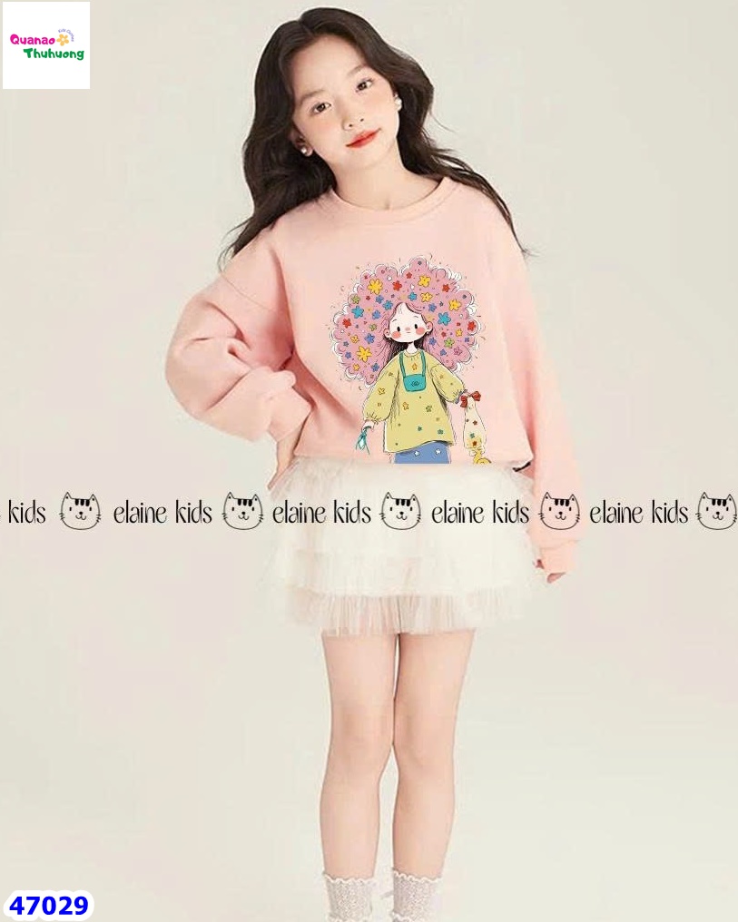 Set Elaine hồng cô gái