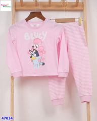 Bộ dài HuniKid Bluey hồng