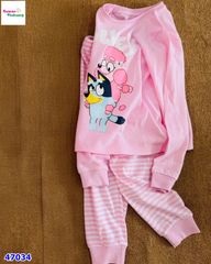 Bộ dài HuniKid Bluey hồng