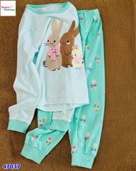 Bộ dài HuniKid xanh thỏ