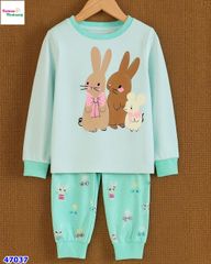 Bộ dài HuniKid xanh thỏ