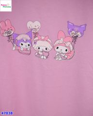 Bộ dài HuniKid tím Kuromi