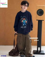 Sweater Banbino xanh đen Minecraft