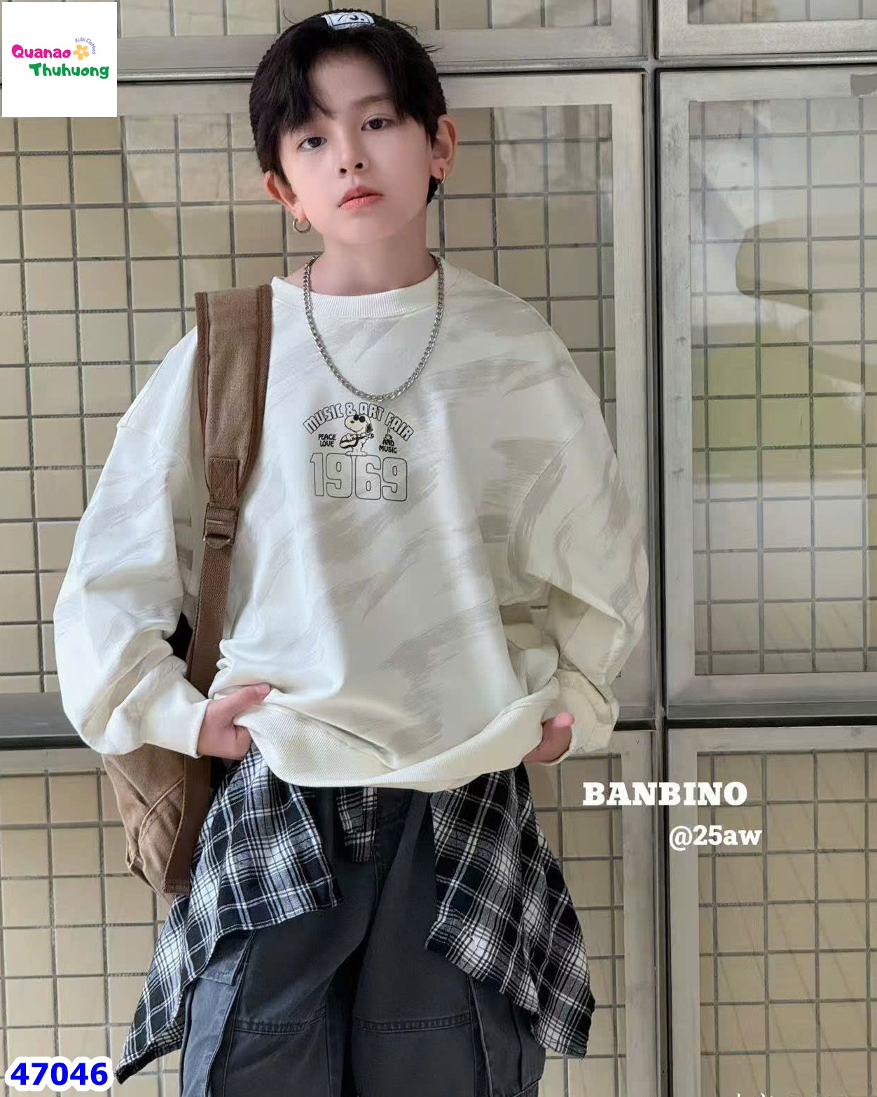 Sweater Banbino kem Snoopy 1969