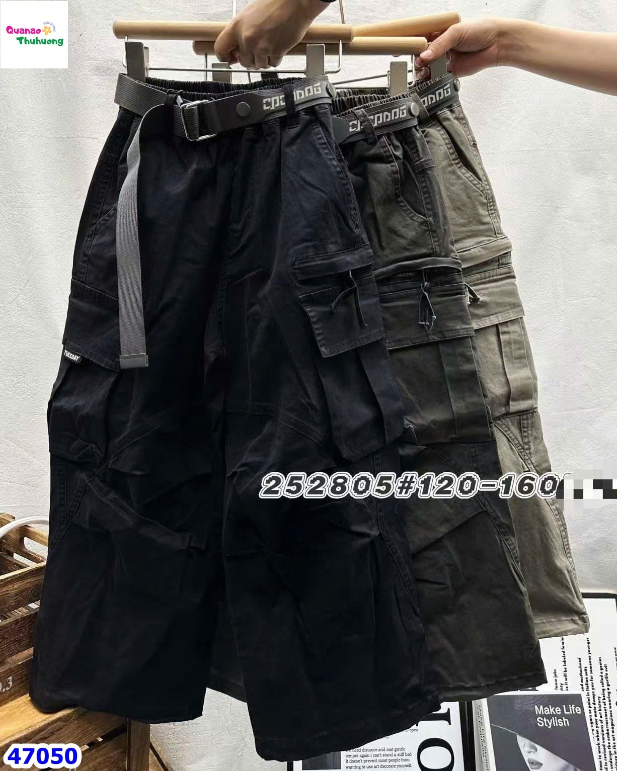 Quần túi hộp đen YSBLKID