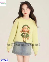 Set váy Elaine xanh cô gái