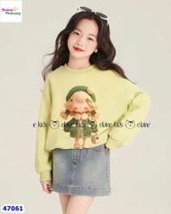 Set váy Elaine xanh cô gái