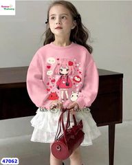 Set váy Elaine hồng cô gái