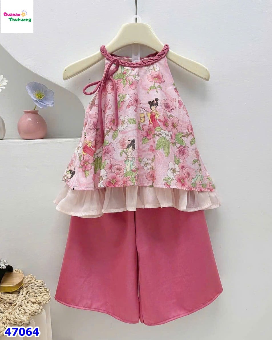 Set yếm Melisa Hằng Nga - Màu hồng