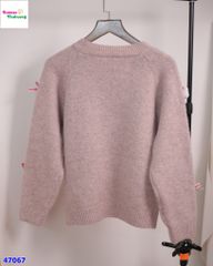 Áo cardigan len hồng Kitty