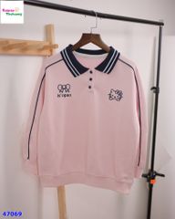 Sweater Polo hồng Kitty