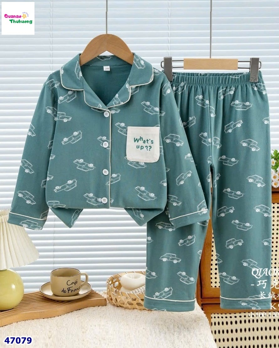Pyjama xanh oto