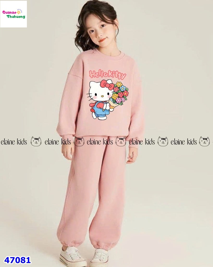 Set dài Elaine hồng Hello Kitty