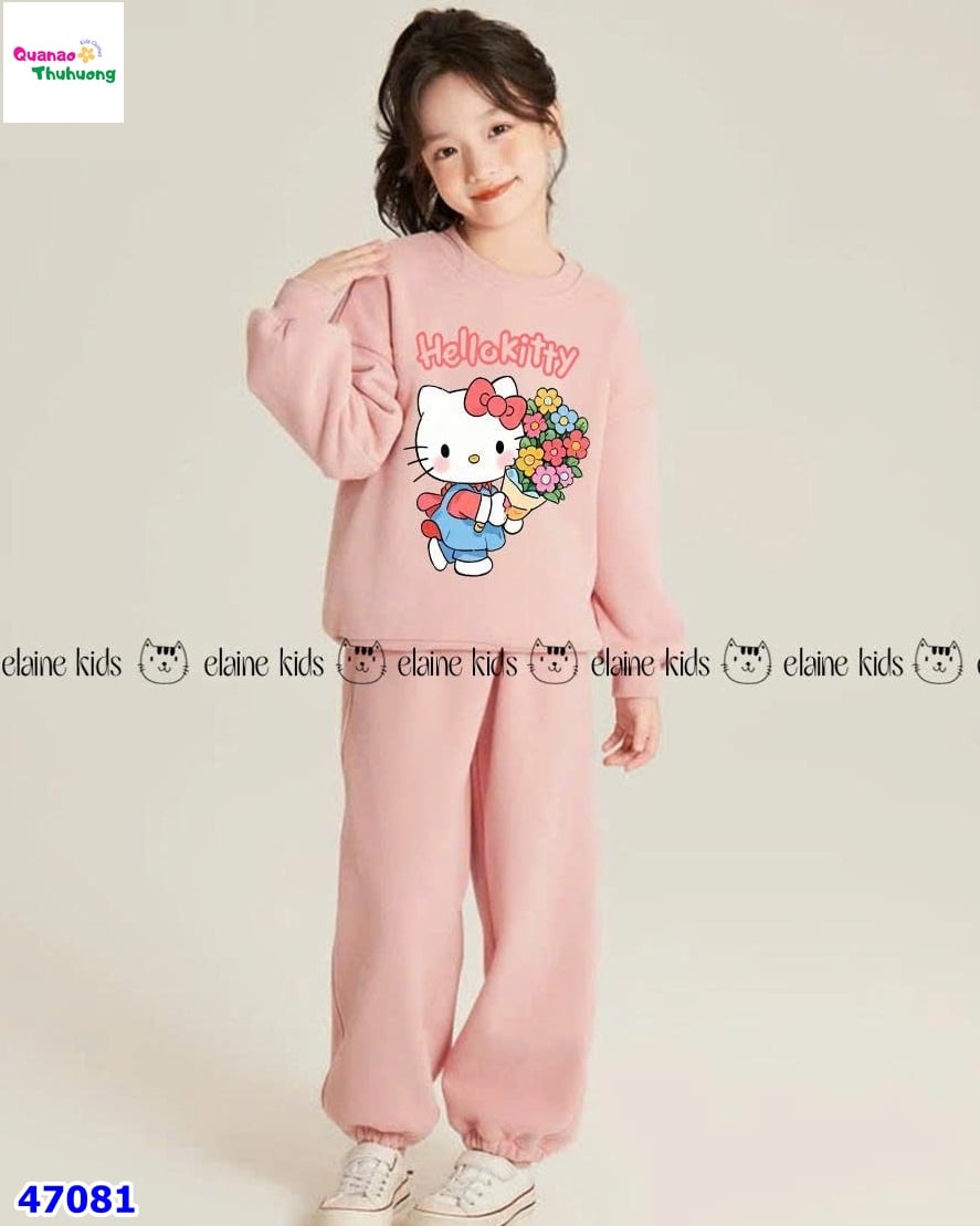 Set dài Elaine hồng Hello Kitty