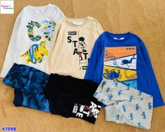 Bộ dài HuniKids xanh cá mập