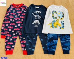 Bộ dài HuniKids đen xe cứu hoả