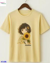 Áo thun vàng hoa hướng dương