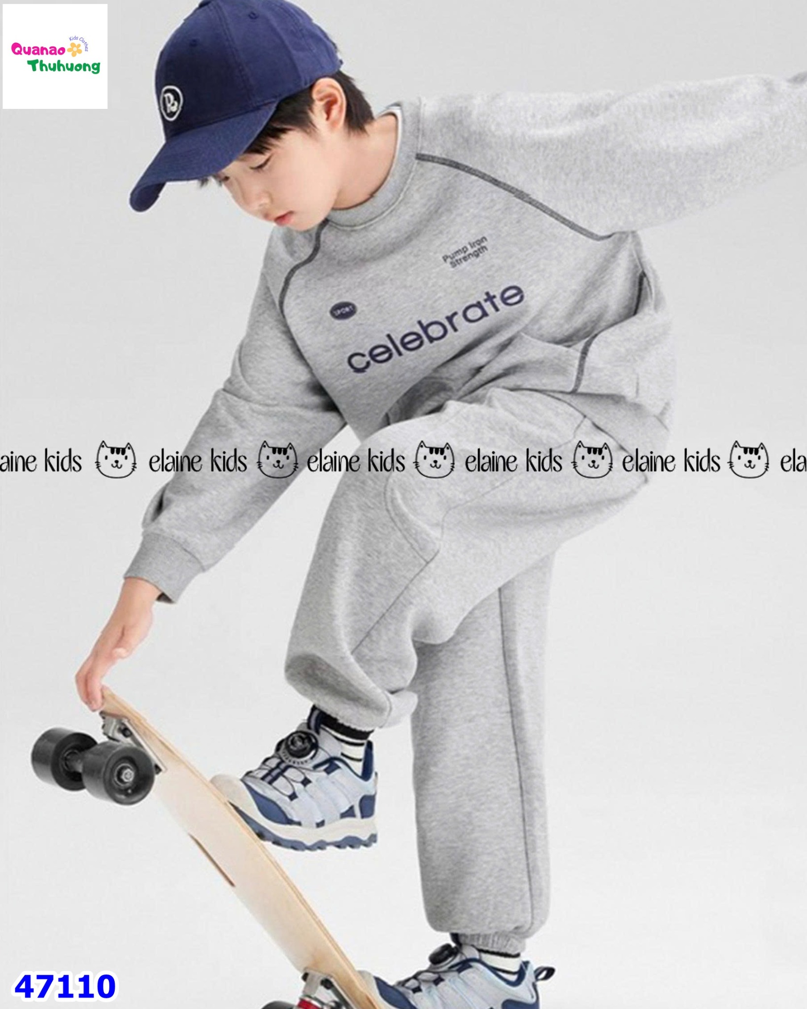 Set dài Elaine xám Celebrate