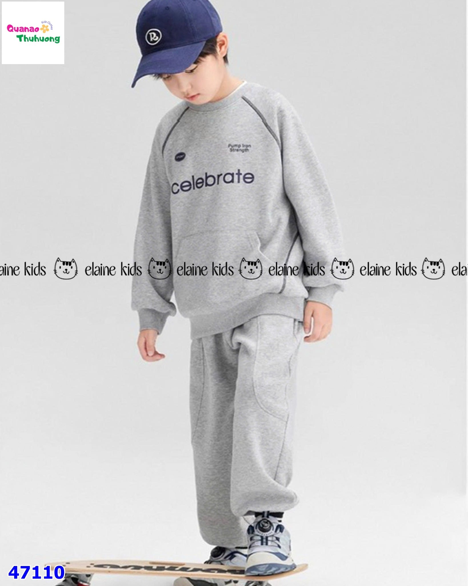 Set dài Elaine xám Celebrate