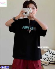 Áo thun Banbino đen Popeye