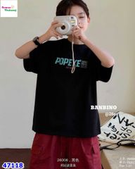 Áo thun Banbino đen Popeye