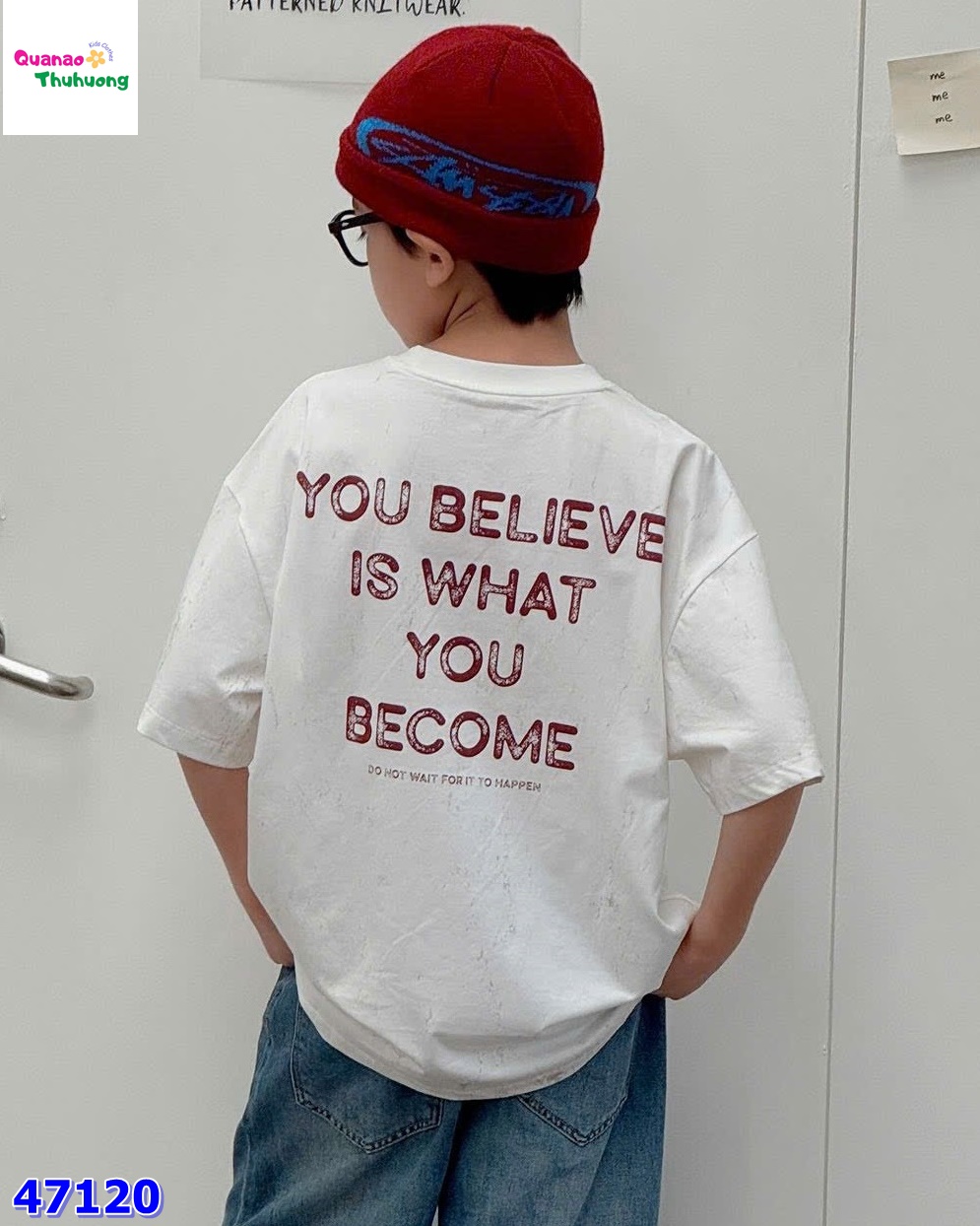 Áo Banbino trắng You believe