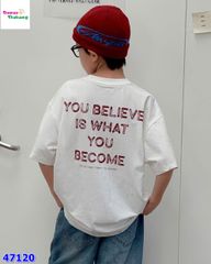 Áo Banbino trắng You believe