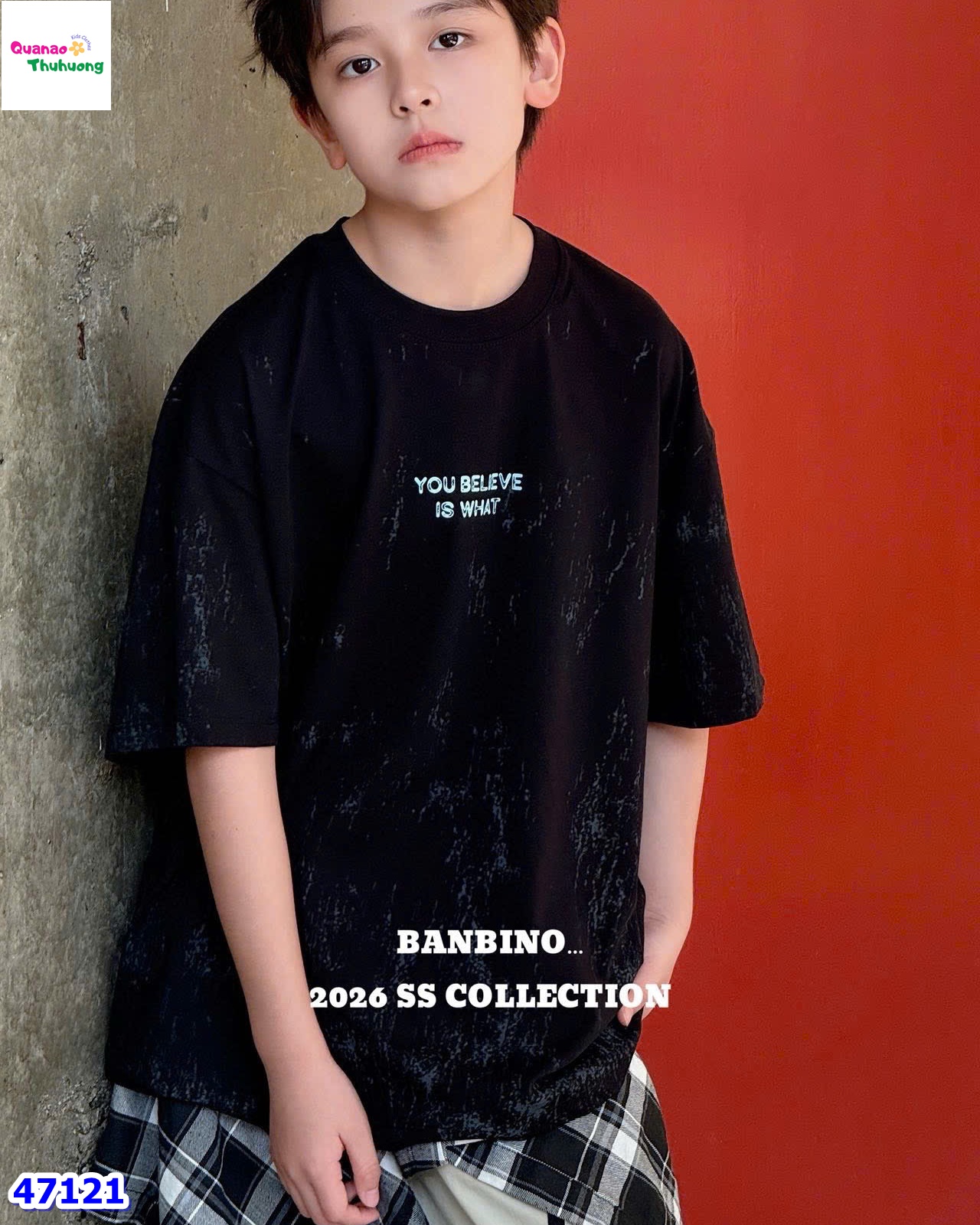 Áo Banbino đen You believe