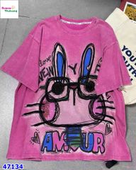 Áo thun thỏ hồng