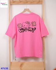 Áo thun HelloKitty nơ đỏ
