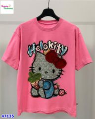 Áo thun HelloKitty nơ đỏ
