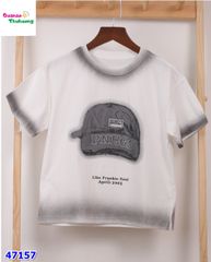 Áo Cola&Ice trắng nón