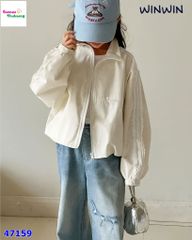 Áo khoác gió Nexxi vàng viền ren