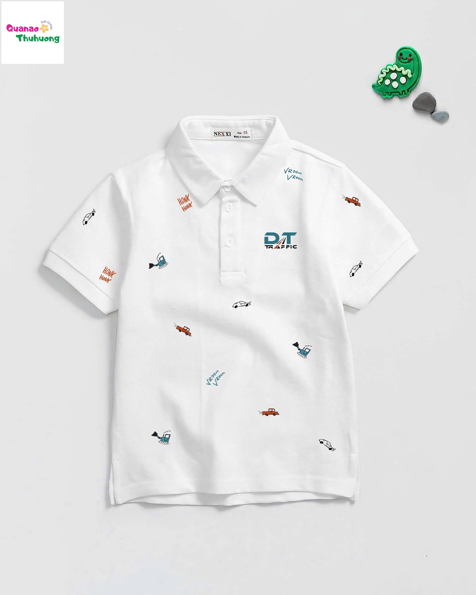 Áo Polo Nexxi trắng nhiều xe