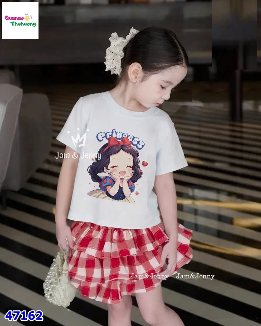 Set váy J&J trắng bạch tuyết