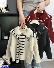 Áo len đỏ kèm khăn