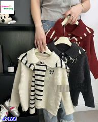 Áo len kem kèm khăn