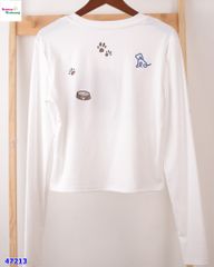 Áo thun trắng trái tim Smile