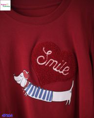 Áo thun đỏ trái tim Smile