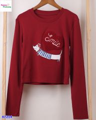 Áo thun đỏ trái tim Smile