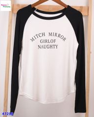 Áo thun Yoyo trắng tay đen