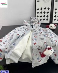 Áo khoác xám Hello Kitty