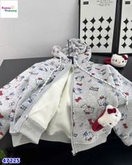 Áo khoác xám Hello Kitty