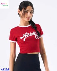 Áo đỏ vièn trắng 08