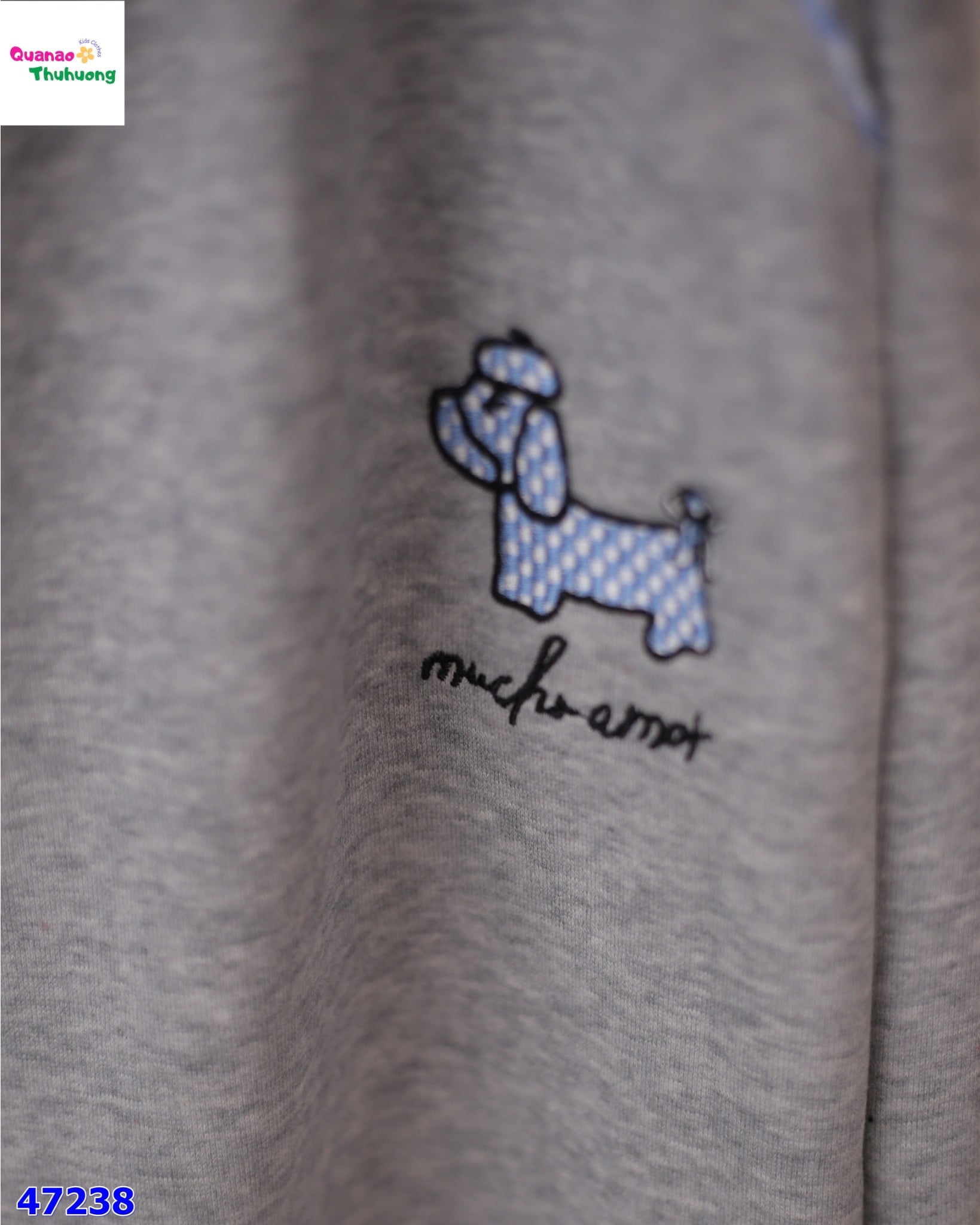 Quần xám đậm dài chú cún