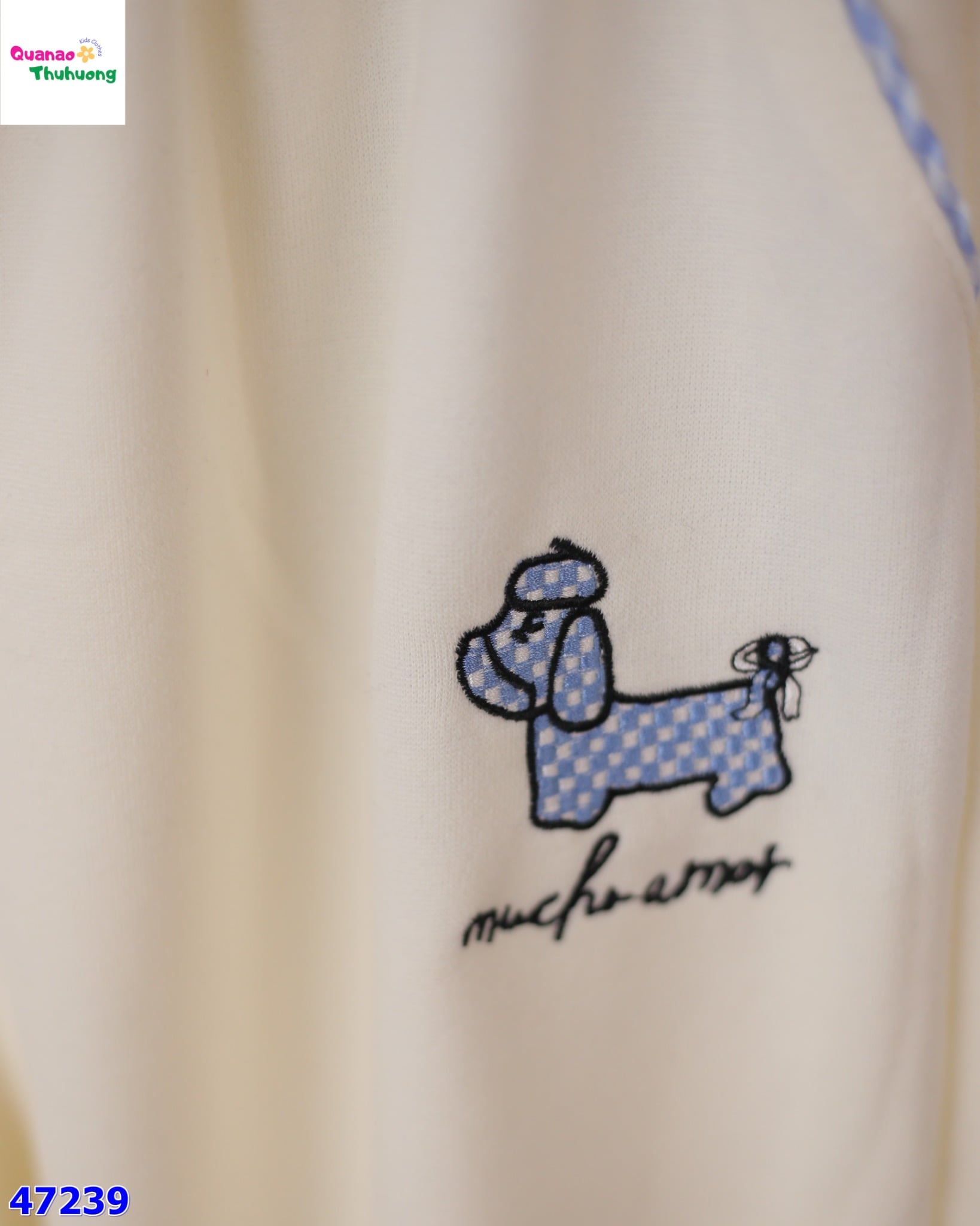 Quần kem dài chú cún