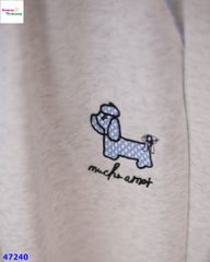 Quần xám dài loang chú cún