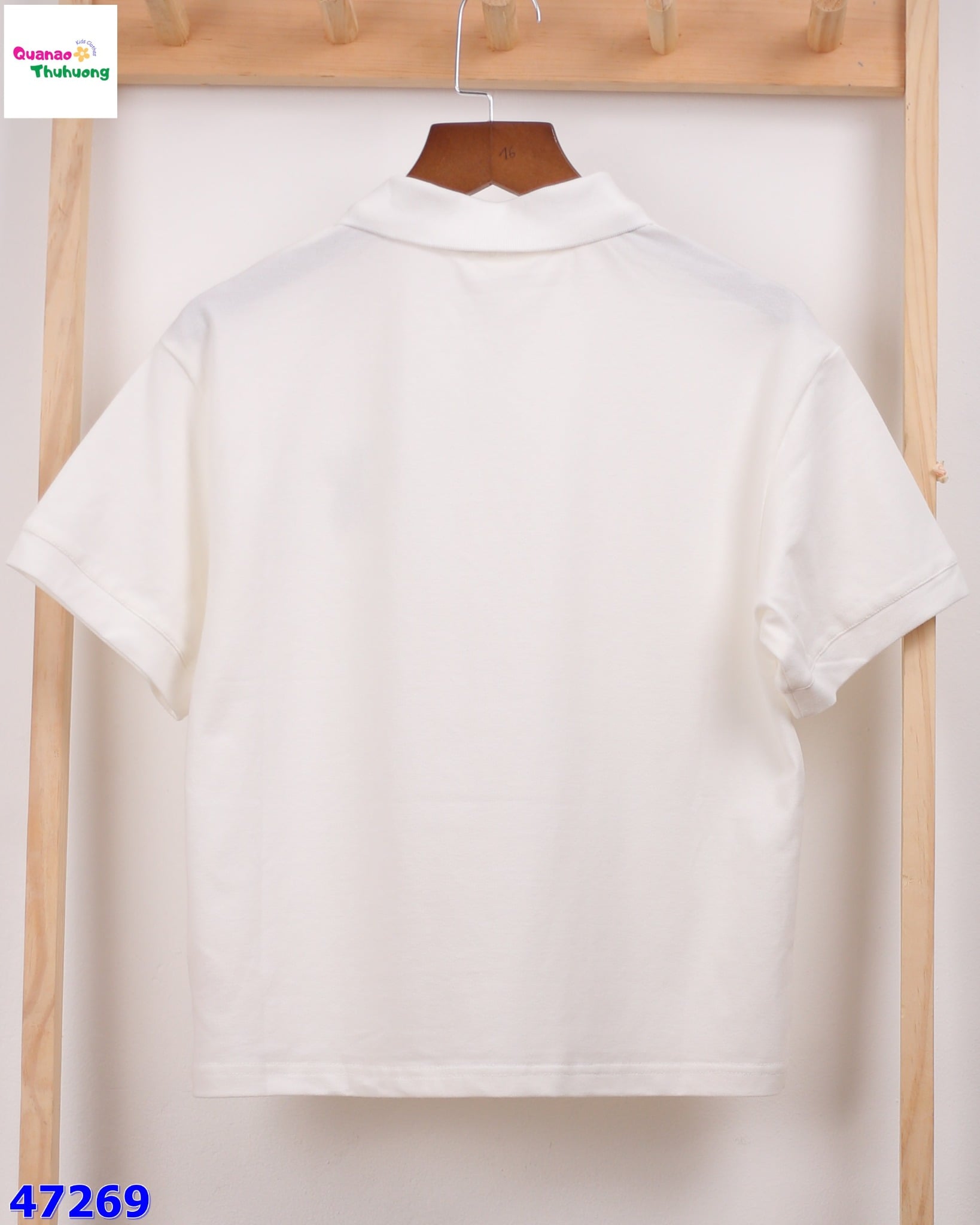 Áo polo trắng Opry