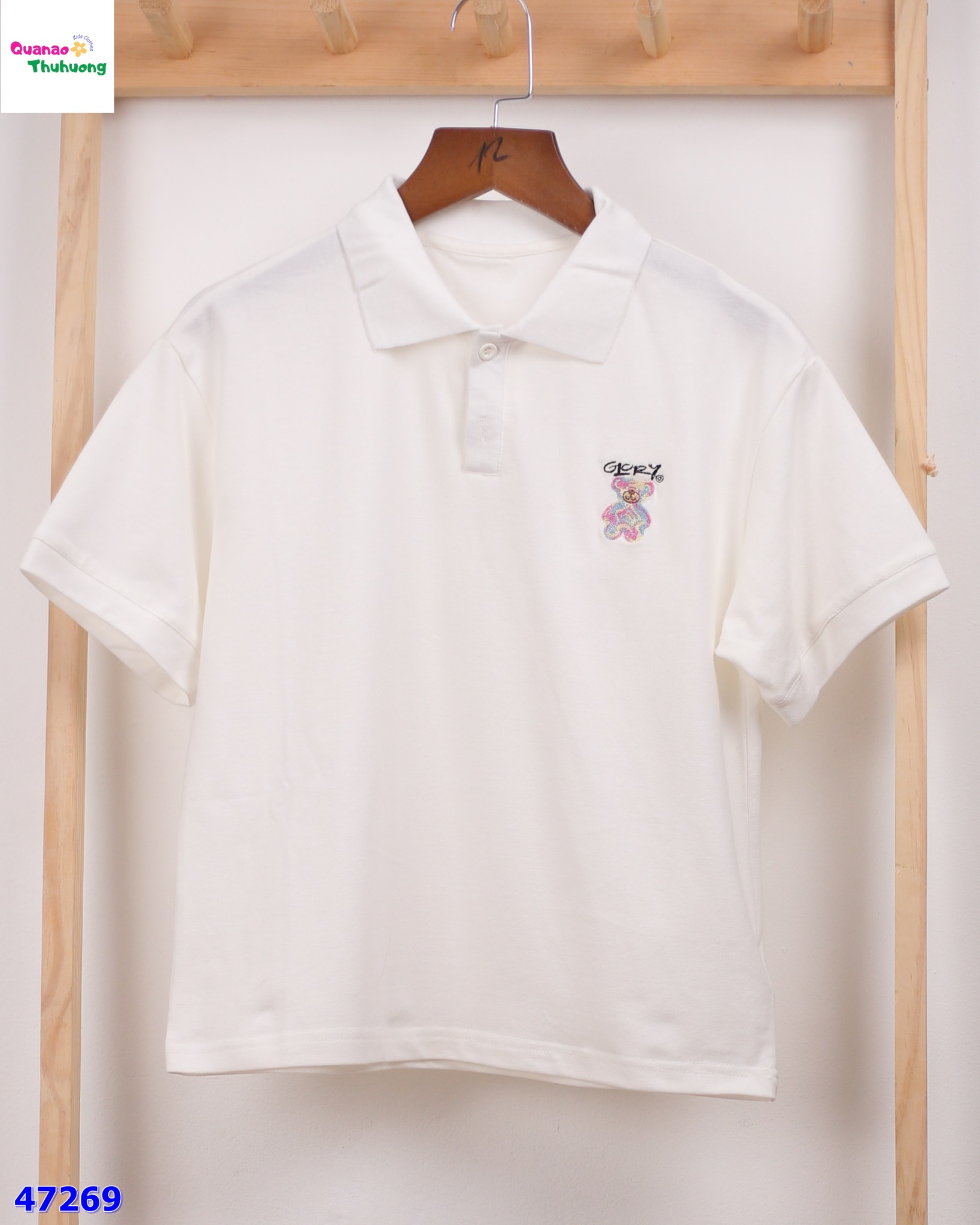 Áo polo trắng Opry